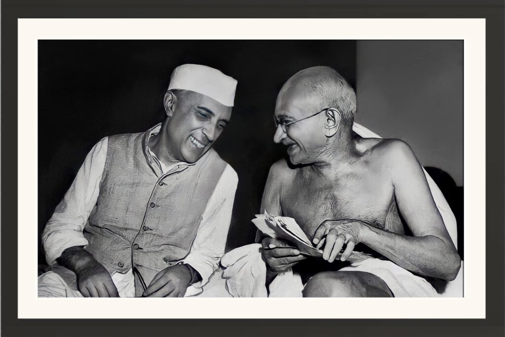 The current image has no alternative text. The file name is: gandhi-and-nehru.jpg